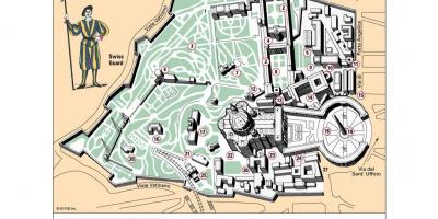 La mappa dei musei Vaticani camera