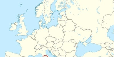 Mappa della città del Vaticano, europa